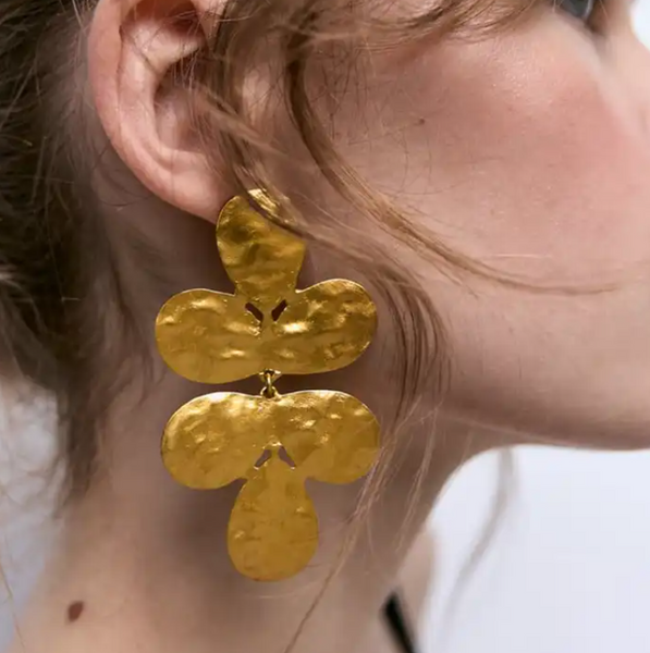 Amelia Statement Earrings - Gold