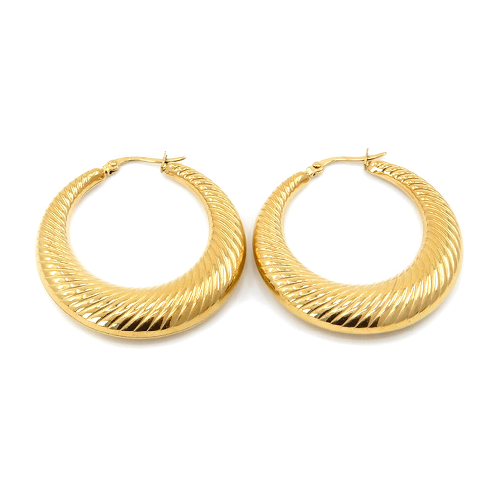 Tasti Hoops Earrings - Gold (Stainless Steel)