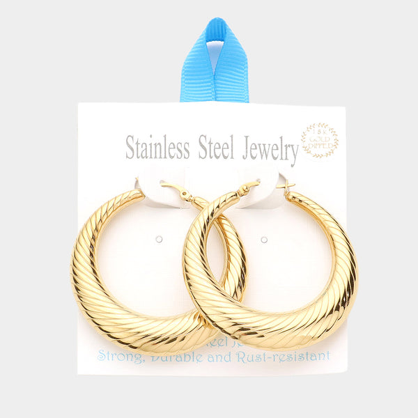 Tasti Hoops Earrings - Gold (Stainless Steel)