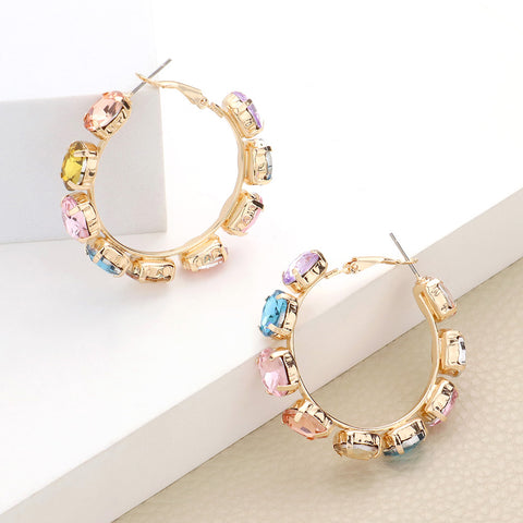 Head Turners Hoops Earrings - Multi