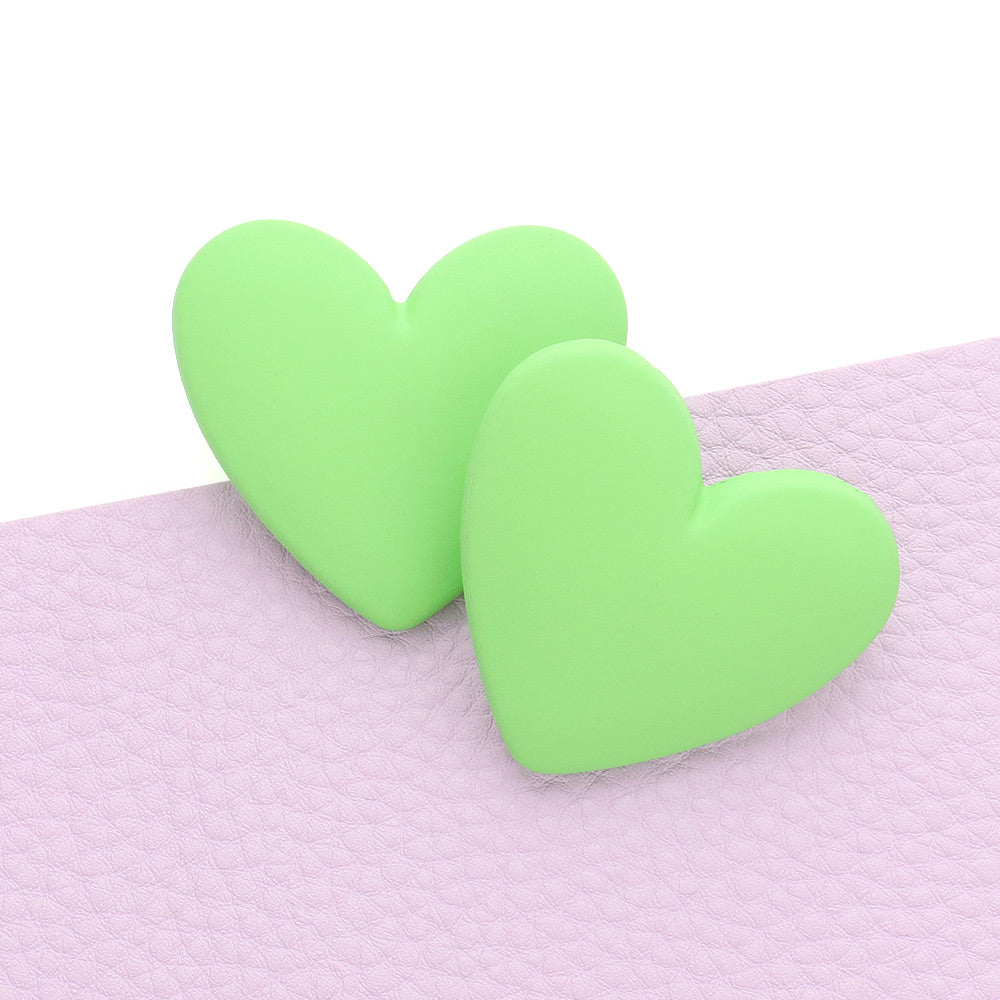 Love Bug Stud Earrings - Green