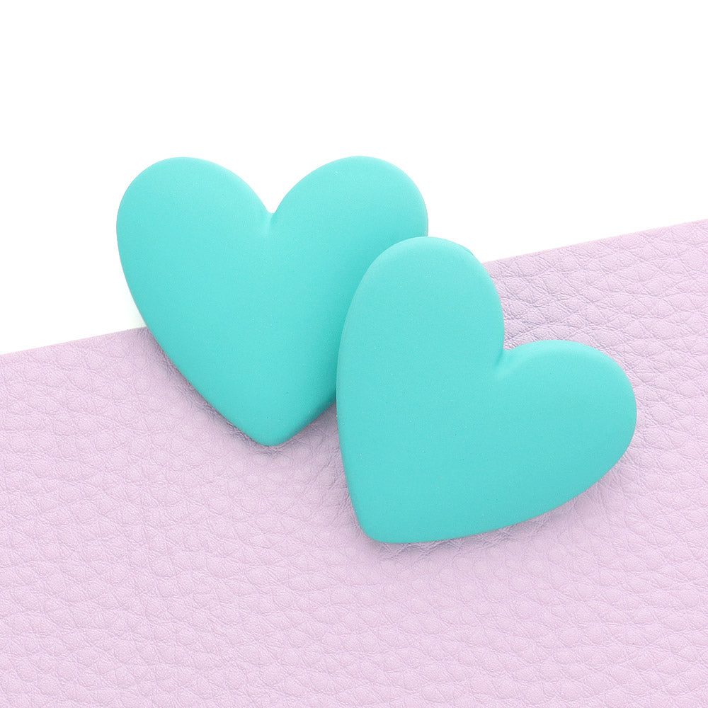 Love Bug Stud Earrings - Teal