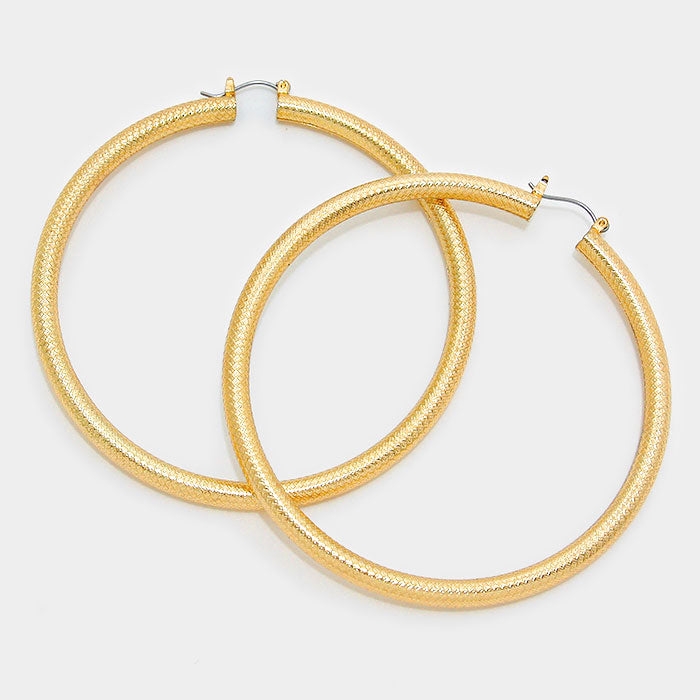 Lady in Charge Hoops Earrings