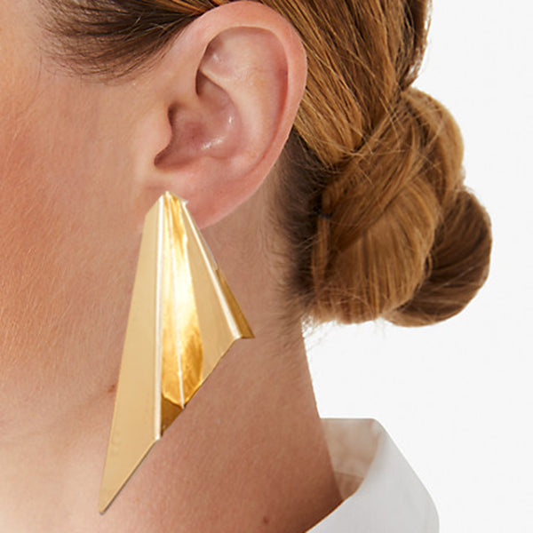 Lisa Statement Earrings - Gold
