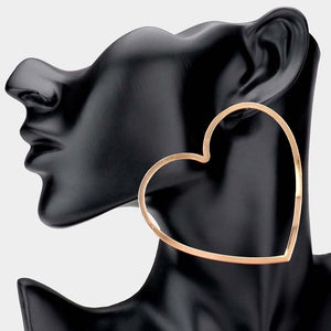 Love On Top Hoops Earrings - Gold