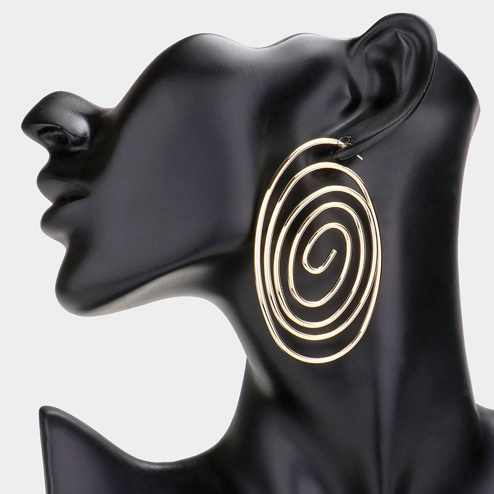 Swirl Hoops Earrings