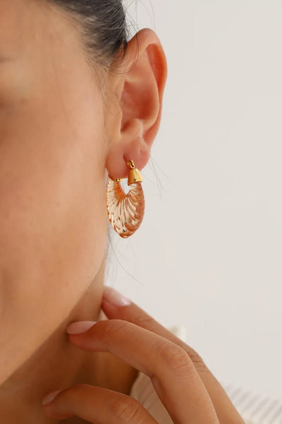 Acrylic transparent hoops Earrings - Hypoallergenic