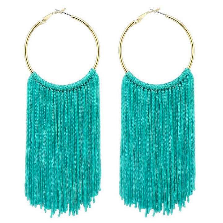 Leila Statement Earrings - Turquoise
